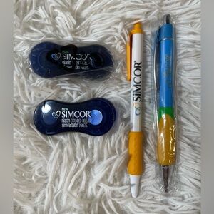 Simcor Niacin Pen Magnet Paper Clip Drug Rep Pharmaceutical Promo Bundle Pharma